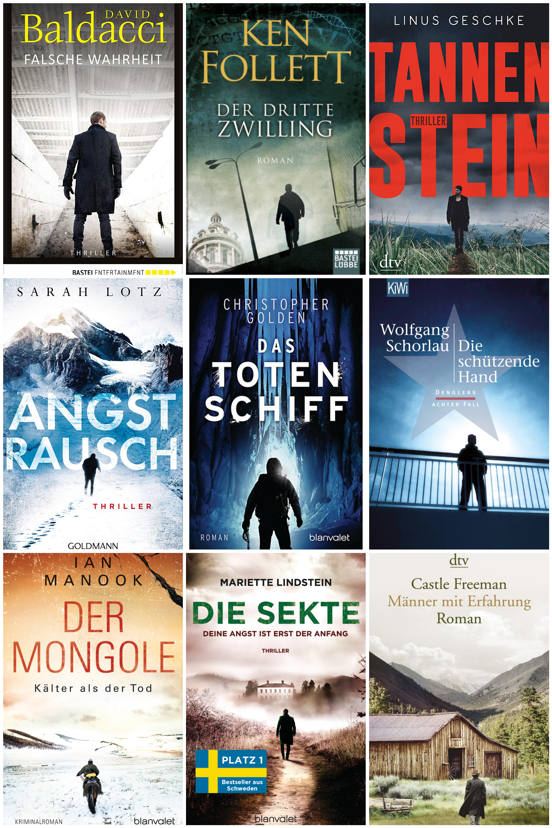 Männer im Gegenlicht