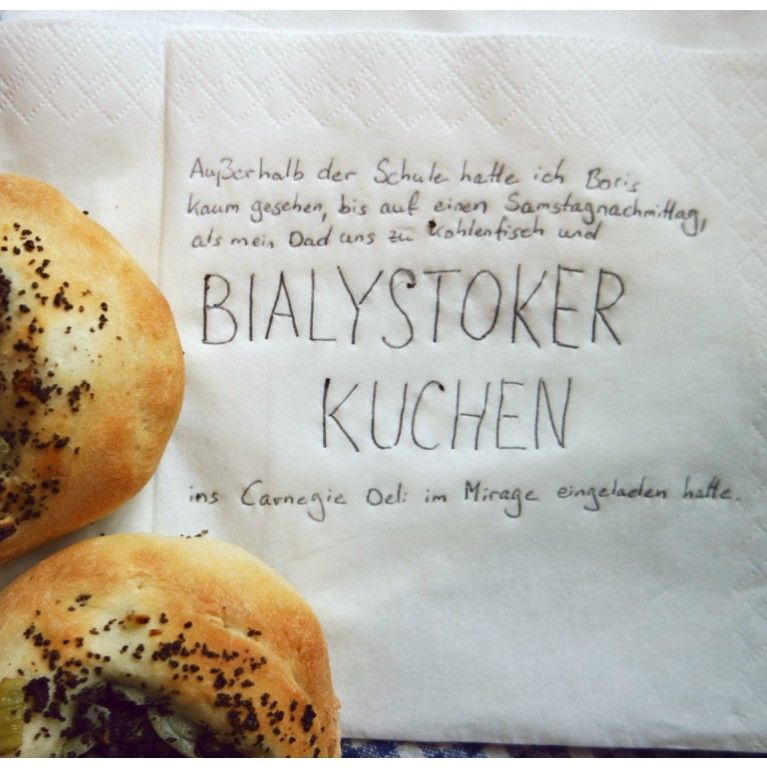 Essen aus Büchern: Bialystoker Kuchen aus Donna Tartts „Der Distelfink“